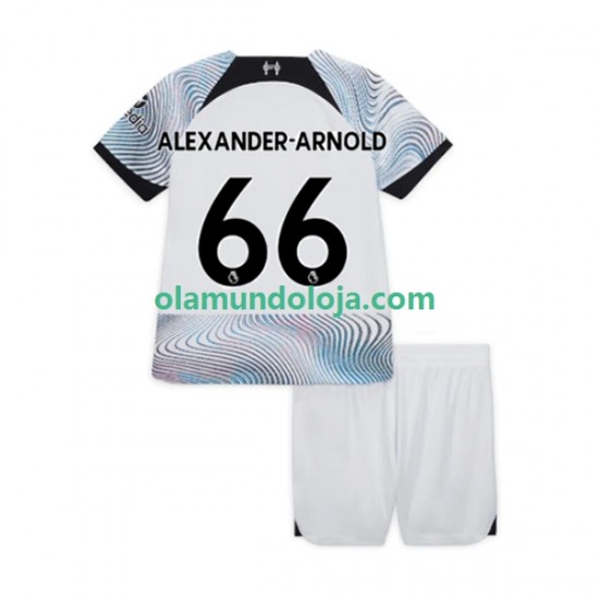 Camisola Liverpool Alexander-Arnold 66 Criança Equipamento Segundo 2022-2023 Manga Curta